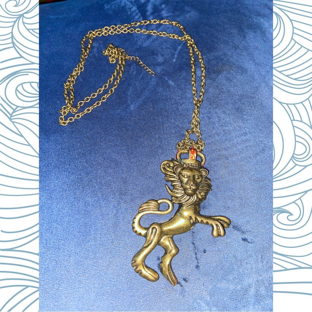 King Lion Brass Necklace